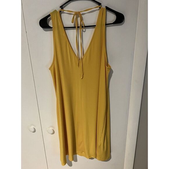 BCBGeneration, Yellow‎ Tank Top Dress Size Medium - Picture 3 of 4